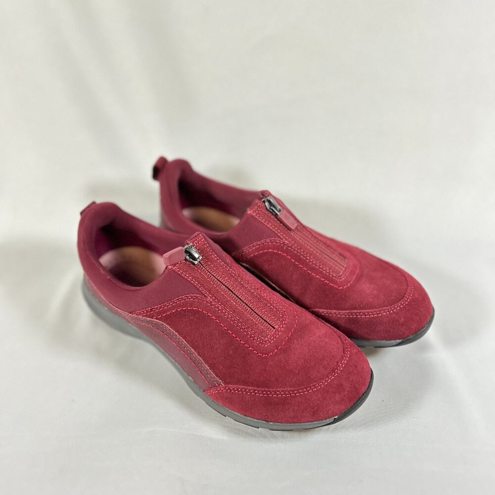 EASY SPIRIT Dark Red Burgundy Anti-Gravity Cave Wedge Walking Shoes